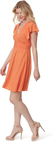 Jessica Simpson Women's Khloe Flutter Short Sleeve Mini Dress Pullover in Saudi Arabia