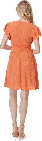 Jessica Simpson Women's Khloe Flutter Short Sleeve Mini Dress Pullover in Saudi Arabia