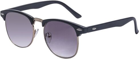 Round Semi Rimless Sunglasses Half Frame Vintage Nearsighted Sunglasses for Driving 100% UV Blocking(-4.0) in Saudi Arabia