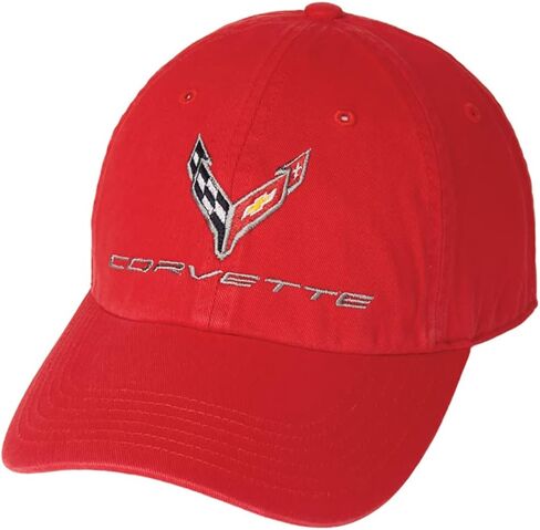 C8 Corvette Next Generation Garment Washed Hat (Red) in Saudi Arabia