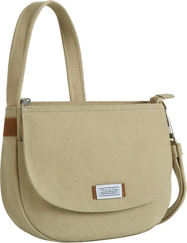 Travelon Heritage Anti-Theft Saddle Crossbody, Natural in Kuwait