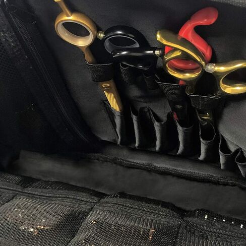 داميفان حقائب حلاقة، حقيبة ظهر محمولة للحلاقين ولوازم الحلاقة، حقيبة ظهر منظمة للمكياج وتصفيف الشعر للسفر in Kuwait