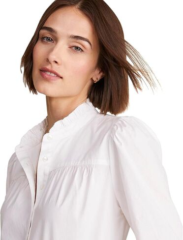 vineyard vines Women's Poplin Ruffle Collar Popover in Kuwait