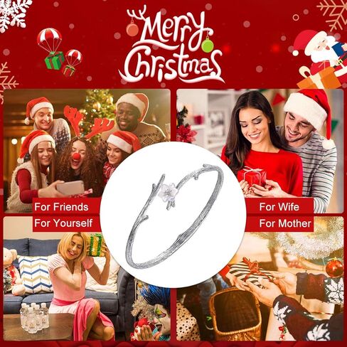 Jewever 925 Sterling Silver Original Sakura Opening Bracelet Adjustable Carving Flower in Kuwait