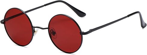 LASPOR Round Polarized Sunglasses for Hippie Glasses Metal Frame 100% UV Blocking Lens in Saudi Arabia