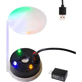 صانع الضباب للهالوين - آلة ضباب صغيرة USB مع مصابيح LED وواقي من الرذاذ لخزانات الأسماك والمزهريات وتزيين الصخور in Kuwait