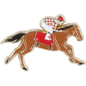 Derby Horse Racing Men's Suit Lapel Pin - Kentucky Bourbon Clothing Accessory - Mint Julep Gift - Party Dress Clothing Attire and Gifts