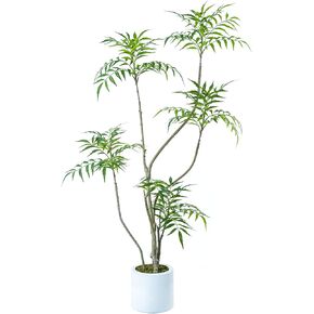 Artificial Mahonia fortunei Tree,6ft Tall Fake Plants Artificial Mahonia fortunei Plants for Indoor, Fake Trees for Office Home Living Room Floor Patio Greening Porch Decor