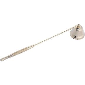 Candle Snuffer Polished Stainless Steel Candle Stopper Long Handle Candle Safely Extinguisher Snuffer Prevent Spray(Gold) Candlesnuffers