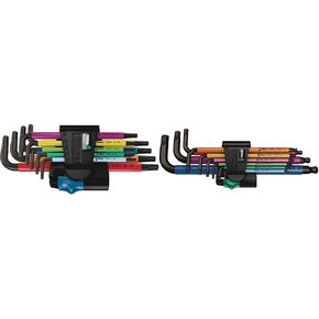 Wera 05024179001 Torx L-Key Set 967 Sl/9 مع وظيفة الإمساك، متعدد