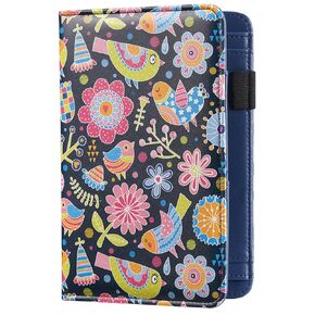 Server Book, Waitress Book, Server Books for Waitress with Zipper Pocket Cute Floral Cover 5x8 Inch