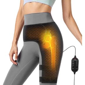 Yabuu Heated Waist and Hip Support Brace Heating Pad for Waist and Hip Sciatica Pain Relief for Waist/Lower Back/Thigh/Buttock, Gift for Men Women