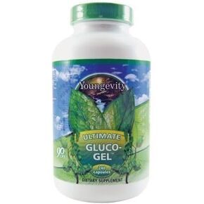 Ultimate Gluco-Gel 240 Capsules Youngevity Glucosamine Sulfate 500mg Joint Support (Ships Worldwide)