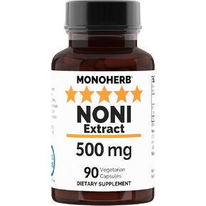 NONI Extract 500 mg - 90 Veg Capsules - Morinda Citrifolia - 90 Servings