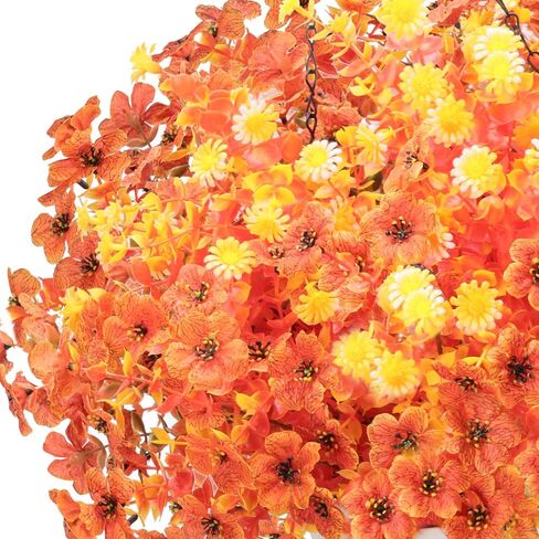 Artificial Flowers Pansies Plants for Outside,10 Bundles Outdoor UV Resistant Fake Silk Pansy,Faux Viola,Garden Porch Window Box Home Wedding Farmhouse Festive Shrub Decor-Without Basket in Kuwait