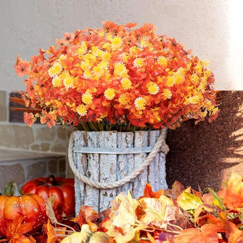 Artificial Flowers Pansies Plants for Outside,10 Bundles Outdoor UV Resistant Fake Silk Pansy,Faux Viola,Garden Porch Window Box Home Wedding Farmhouse Festive Shrub Decor-Without Basket in Kuwait