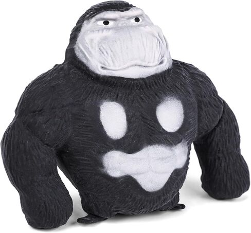 MCPINKY Stretchy Monkey Toy, Squeeze Gorilla Decompress Stress Relief Toy for Children and Adults Birthday Gift Brown in Saudi Arabia