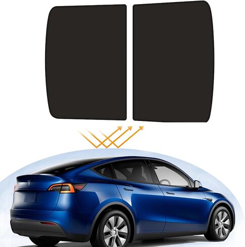 Bestview سقف ظلة سقف نافذة خلفية ظلة لـ 2017-2020 Tesla Model 3 الملحقات، فتحة سقف زجاجية نافذة عازلة للأشعة فوق البنفسجية وحماية من الحرارة، تصميم محسن بطبقة مزدوجة ظل الشمس لن يتدلى in Saudi Arabia