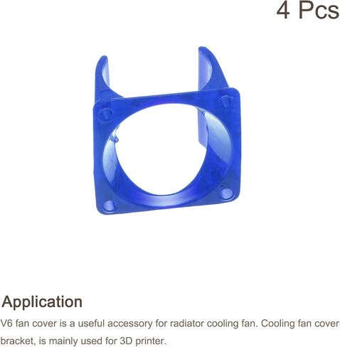 MECCANIXITY V6 Fan Cover Radiator Cooling Fan Cover Black for 3D Printer 4 Pack in Saudi Arabia
