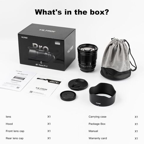 عدسة VILTROX Pro 27 مم f/1.2 E Mont لعدسة Sony، عدسة صورة APS-C بدون مرآة لكاميرات Sony E-Mount A7II A7RII A7SII A7SIII A7III A7IV A7RV A9 A9II FX3 FX6 ZVE1 A6600 A6500 A6400 A6100 in Kuwait
