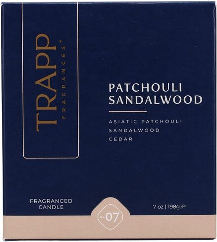 تراب - رقم 7 خشب الصندل الباتشولي - 7 أونصة. شمعة مميزة - عطر منزلي عطري برائحة ترابية من الباتشولي الآسيوي وخشب الصندل ورائحة الأرز - شمع الفازلين in Kuwait