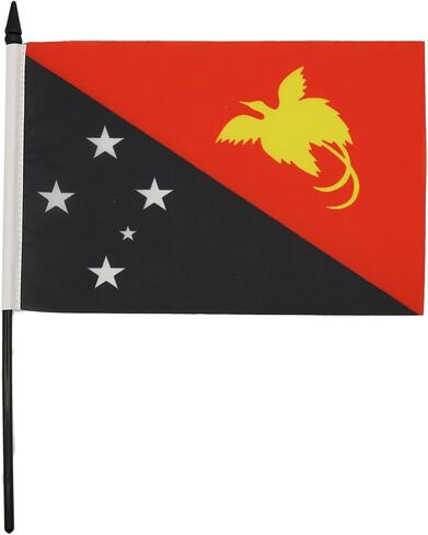 علم طاولة AZ FLAG Palau مقاس 5 بوصة × 8 بوصة - علم مكتب Palauan مقاس 21 × 14 سم - عصا وقاعدة بلاستيكية سوداء in Saudi Arabia