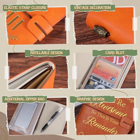 Patelai 48 Pcs Thank You Gifts Appreciation Gifts 24 Pcs Employee Leather Journal with Pen Bulk 7.9 x 4.7 in Inspirational PU Refillable Notebook for Graduation Coworker Employee Gifts(Stylish) in Saudi Arabia