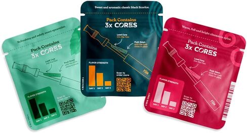 Füm 3 Packs of Plant Based Cores | Naturally Switch from Bad Habits | 9 Total Cores (Crisp Mint) in Saudi Arabia