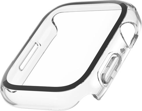 حافظة Belkin ScreenForce Apple Watch - حافظة ممتصة للصدمات وواقي شاشة من الزجاج المقوى لساعة Apple Watch Series 8 و7 و6 و5 و4 وApple Watch SE - ملحقات ساعة Apple - حافظة Apple - أسود in Saudi Arabia