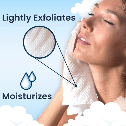 Clean Skin Club XL Premium Face Wipes, 40% Larger Than Normal Wipes, Extra Moist Makeup Removing Towelettes, 30 Count, Facial Cleansing Cloth, Fragrance Free, No Alcohol or Chemicals in Kuwait
