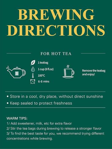 GLDNT Organic Green Tea Bags, Natural Pure Organic Green Tea, Super Antioxidant, Caffeinated, 100 Count in Saudi Arabia