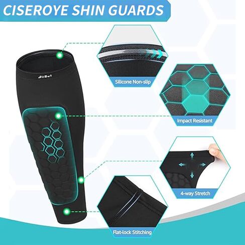 Calf Compression Soccer Shin Guards Sleeves for Men- Leg Sleeve in Saudi Arabia