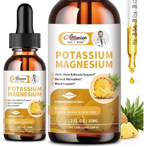 2 Pack Potassium Magnesium Supplement Liquid - High Absorption Calm Magnesium Complex 500mg & Potassium 99mg Plus Calcium, Vitamin D3, Zinc for Leg Cramps & Bone & Energy & Immune Support - 2 Fl oz