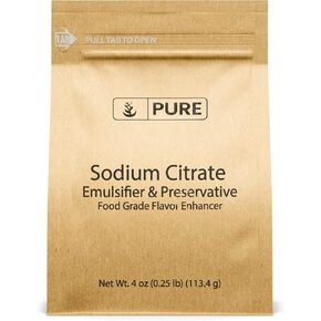 Pure Original Ingredients Sodium Citrate (4 oz) Preservative & Emulsifier for Molecular Gastronomy