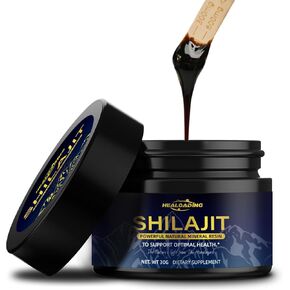Shilajit for Men 600mg Pure Shilajit Resin Gold Grade Shilajit Pure Himalayan Organic with 85+ Trace Minerals & 75%+Fulvic Acid for Energy, Immune Support