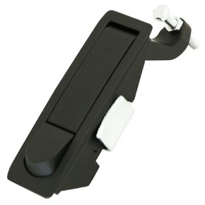 Southco C2-32-15 Series Powder Coated Zinc Alloy Adjustable Lever Hand Operated Compression Latch with Raised Trigger, Non-Locking, 0.20" Thick, 0.04"-0.94" Grip Range, Black