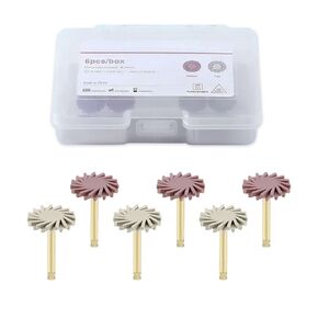 Dental Composite Resin Polishing Disc Polishe Wheels, Dental Composite Resin Kit 2-Step Polishing Disc Kit 14mm.