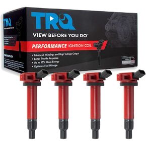 TRQ Ignition Coil Set Compatible with 2000-2002 Chevrolet 2003-2008 Pontiac 2000-2008 Toyota
