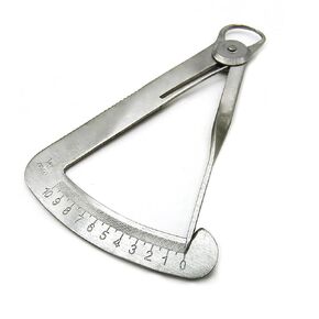 Dental Orthodontic Wax Metal Crown Gauge Caliper 0-10mm Dental Surgical Measuring Ruler Instruments Tool Diamonds Jewelry Stones