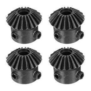 uxcell 4pcs Bevel Gear 1 Module 1:1 Reduction Rate 20T 6mm Hole Dia Bevel Pinion Gear Brass, 90 Degree Steering Gear for Hardware Mechanical Rotation