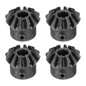 uxcell 4pcs Bevel Gear 2 Module 1:1 Reduction Rate 12T 8mm Hole Dia Bevel Pinion Gear Brass, 90 Degree Steering Gear for Hardware Mechanical Rotation