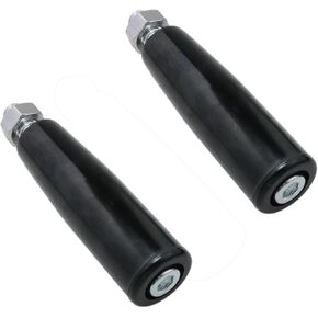 yukata Revolving Handle Lathe Hand Handle Boat Winch Handle Trailer Jack Handle Crank Handle M10 Threaded Handle Grips with Nut 2PCS