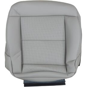 Gray Driver Side Bottom Leather Seat Cover Compatible with Mercedes Benz E350 E550 2010 2011 2012 2013 2014