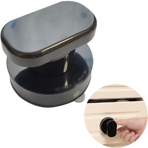 Renyqatt Small Handle for Glass Door and Window, Suction Cup Handles for Sliding Doors, Non-Marking Drawer Grab Bars Cabinet Pulls, Bathroom and Toilet Lid Handle (White) (Black)