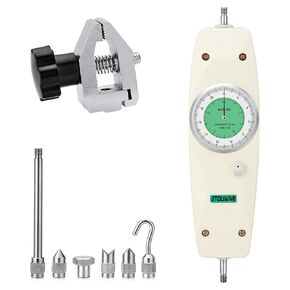 Pointer Push Pull Force Gauge Comes with a Push Pull Gauge Clamp，Used for Peak Load Testing or Continuous ERACK Value Testing Test Range 100LB (Maximum 110LB) (100LB)