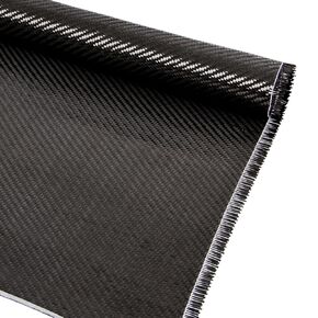 6.5ft x 12" Carbon Fiber Fabric Roll, 2 x 2 Twill Weave 3k/220g Carbon Fiber Cloth, for DIY, Cars, Structural Reinforcement on Concrete Walls, Basements, Boats