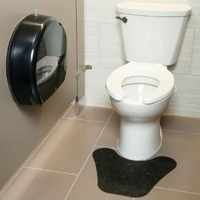 PIG Toilet Grippy Mat | 50 Adhesive-Backed Pads |18" W x 15.5’ L | PMB30605-BK
