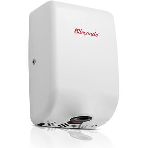 5Seconds™ Electric Hand Dryers for Bathrooms Commercial in 1800W, Stainless Steel with Hepa Filter, Touch Free Sensor, High Speed Energy Efficient UL Listed, 5 Years Warranty, ADA Compliant