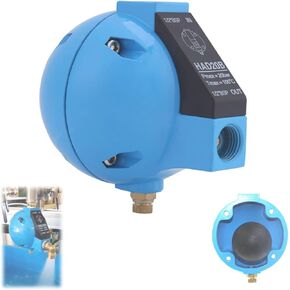 HAD20B Automatic Drain Valve with Pipe Fitting,Mechanical Round Float Drain Valve 1 2BSP Float Drain Automatic Condensate Drain 100℃ Spherical Drain 400L H Water Float Valve