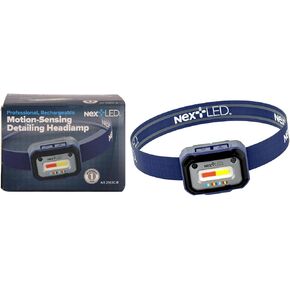 NextLED NT-2143C-B Auto Detailing Headlamp with Motion Sensor CRI 95+ Paint Inspection, 3000/4500/6000K, 300 Lumen, Car Detailing Light, Color Match Light, Paint Correction Light, Swirl Finder Light